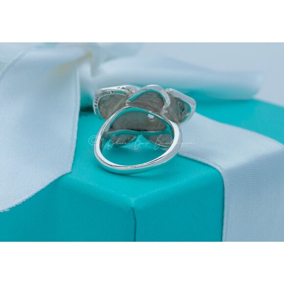 Very Rare Angela Cummings Vintage Orchid Flower Ring in Sterling Silver Size 5 - Picture 5 of 8